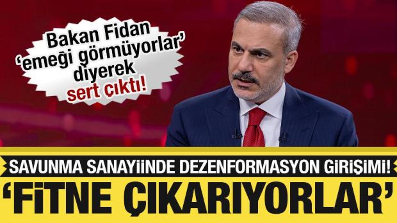 bakan fidan sert cikti savunmadaki emegi gormeyenler fitne cikariyor S4yHiygG